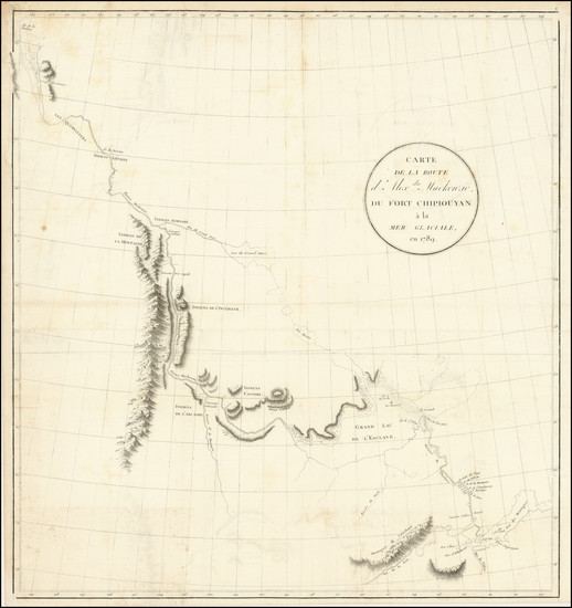 43-Polar Maps and Western Canada Map By Alexander MacKenzie