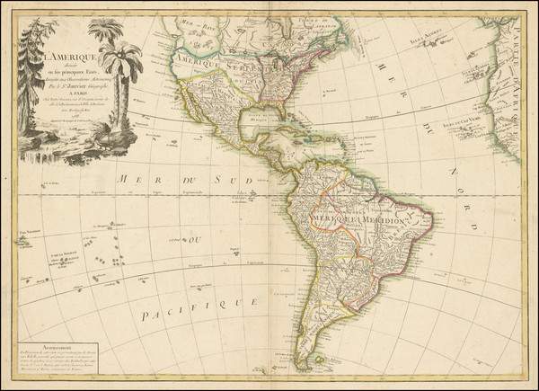 61-Pacific Northwest and America Map By Paolo Santini / Giovanni Antonio Remondini