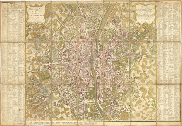 1-Paris and Île-de-France Map By B. Antoine Jaillot