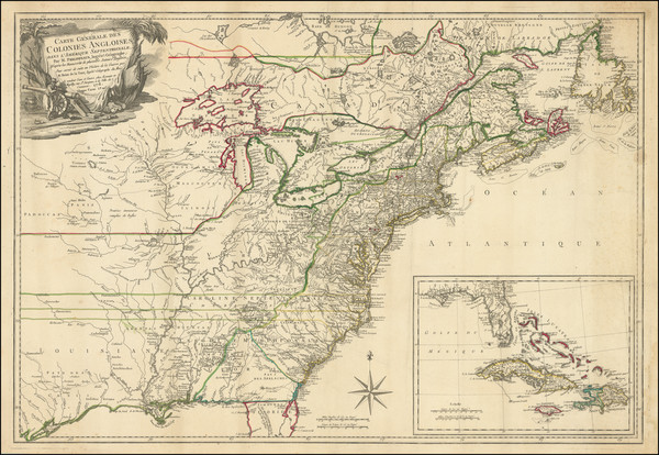 54-United States, New England, Mid-Atlantic, South, Southeast, Midwest and American Revolution Map