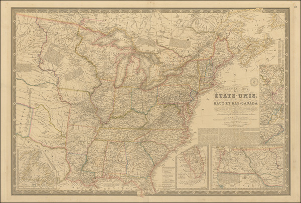 69-United States Map By Adrien-Hubert Brué