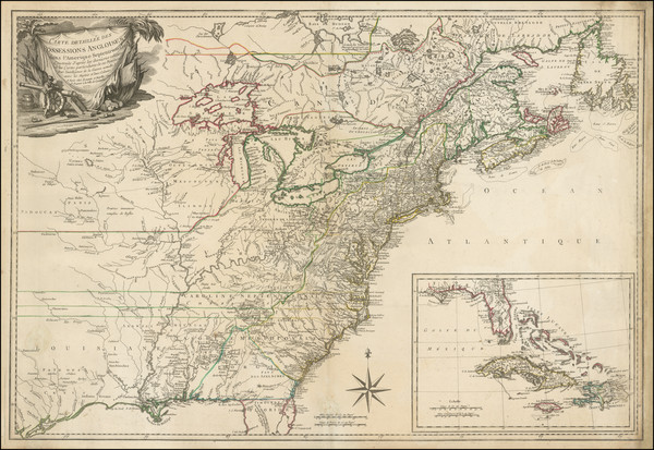 24-United States, New England, Mid-Atlantic, South, Southeast, Midwest and American Revolution Map