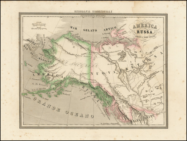 58-Alaska and Western Canada Map By Francesco Marmocchi