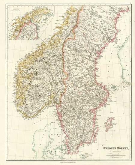 2-Europe and Scandinavia Map By John Arrowsmith