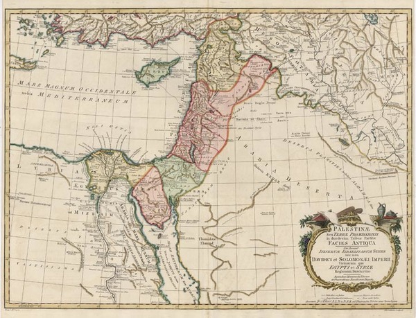 56-Europe, Mediterranean, Asia, Middle East, Holy Land and Balearic Islands Map By John Blair