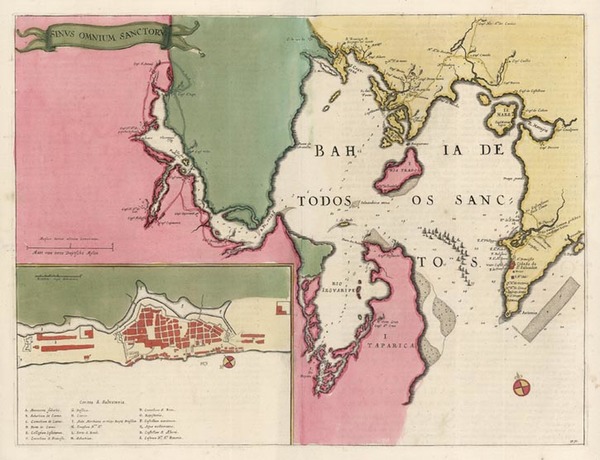 71-South America and Brazil Map By Willem Janszoon Blaeu