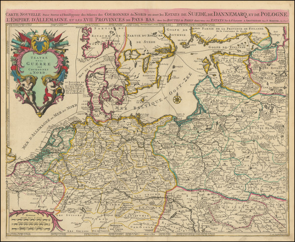 92-Netherlands, Belgium, Austria, Poland, Baltic Countries, Scandinavia and Germany Map By Guillau