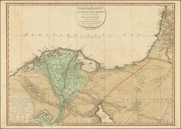 1-Egypt Map By William Faden