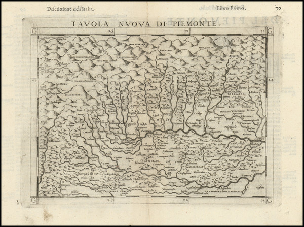 71-Northern Italy Map By Girolamo Ruscelli