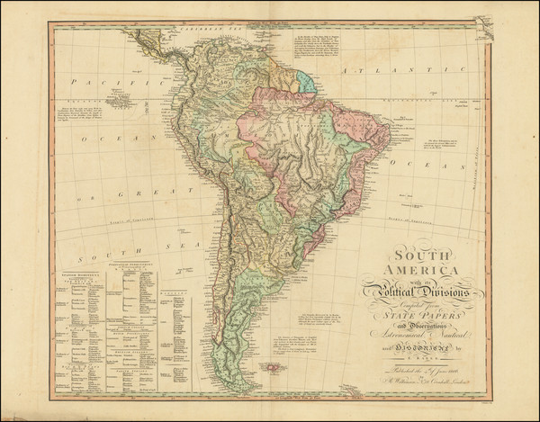 98-South America Map By Robert Wilkinson