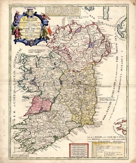 69-Ireland Map By Jean-Baptiste Nolin