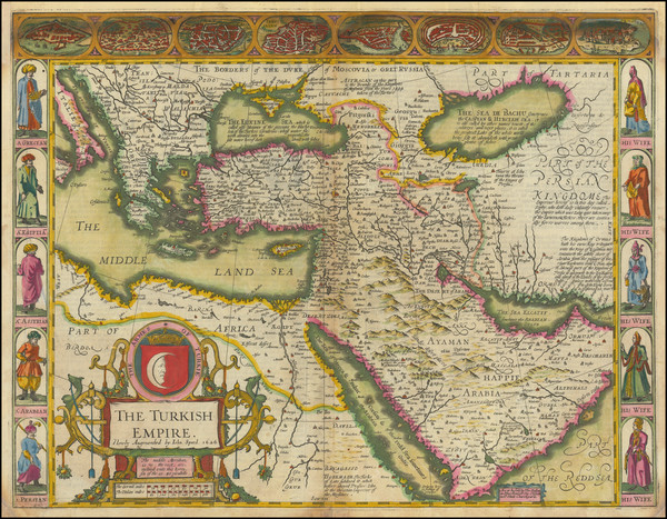 18-Turkey, Middle East, Arabian Peninsula, Persia & Iraq and Turkey & Asia Minor Map By Jo