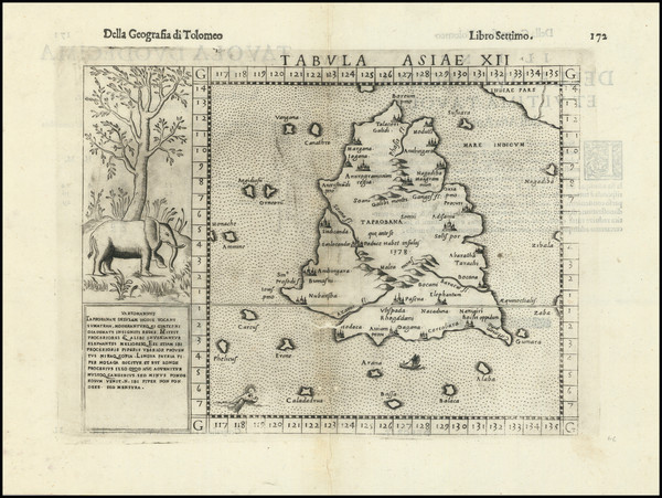 97-Sri Lanka Map By Girolamo Ruscelli