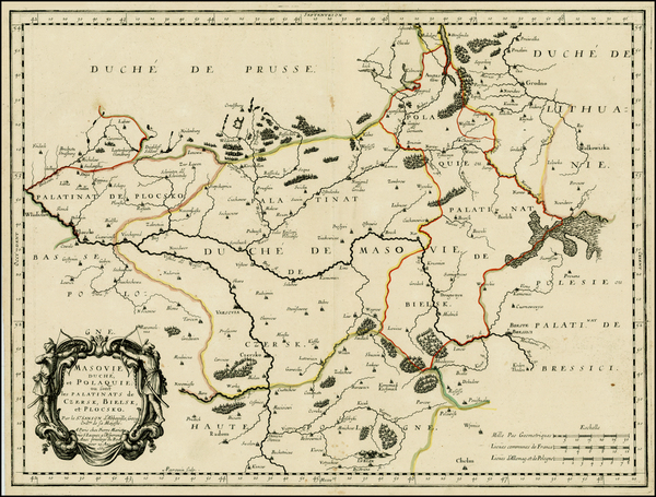 65-Poland Map By Nicolas Sanson