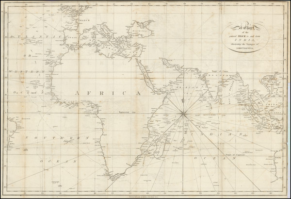 25-Indian Ocean, Asia, Africa and Australia Map By Richard Phillips