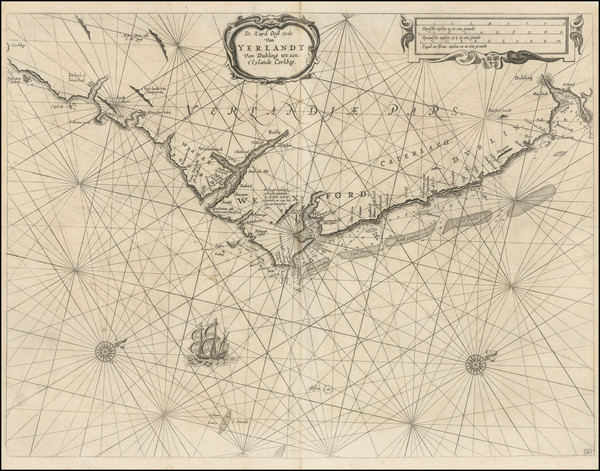 82-Ireland Map By Caspar  Lootsman / Anthonie (Theunis)   Jacobsz