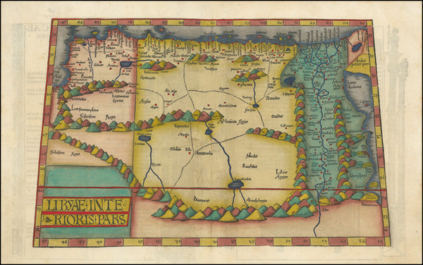 36-Egypt and North Africa Map By Lorenz Fries