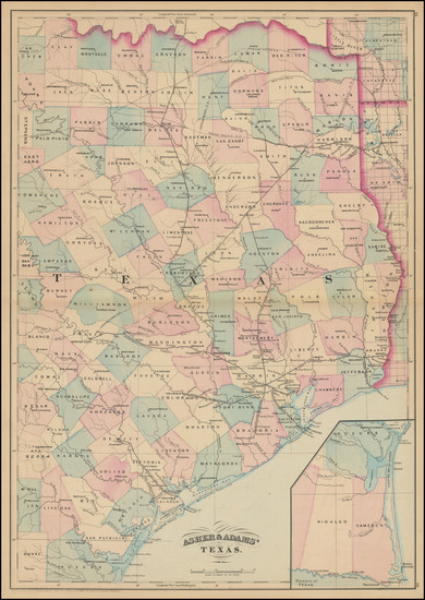 60-Texas Map By Asher  &  Adams