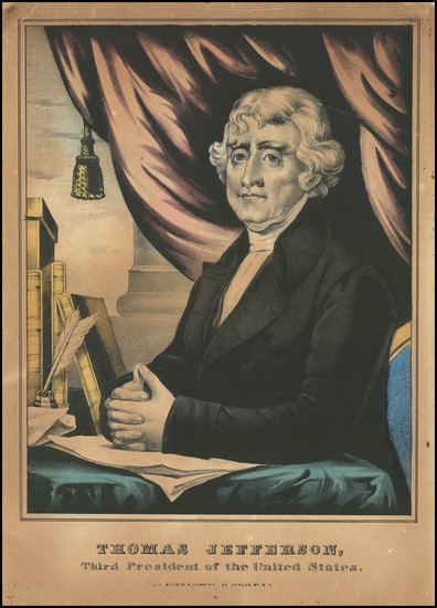 34-United States and Portraits & People Map By Nathaniel Currier  &  Joseph C. Ives