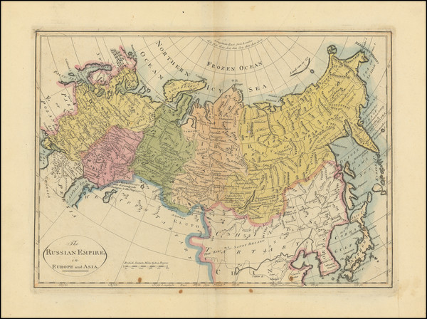 10-Russia and Russia in Asia Map By Mathew Carey