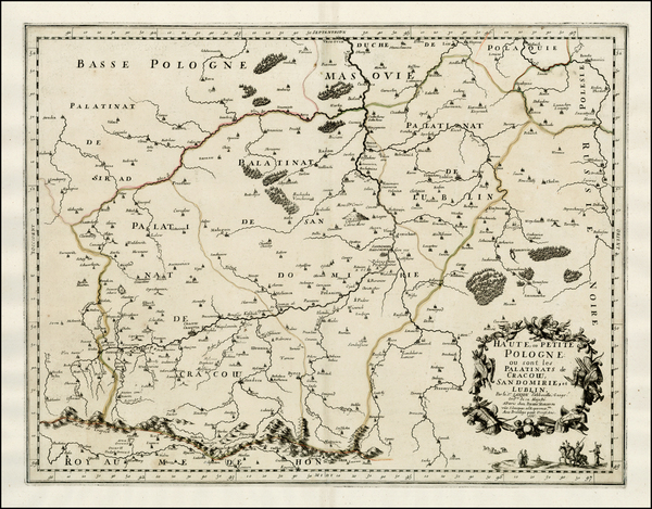 53-Poland Map By Nicolas Sanson