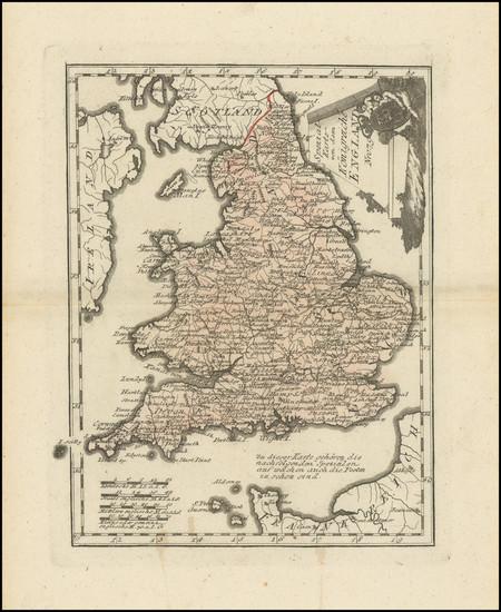 2-England and Wales Map By Franz Johann Joseph von Reilly