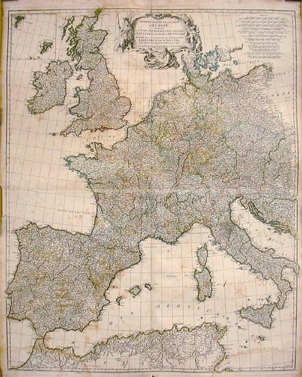 18-Europe and Europe Map By Jean-Baptiste Bourguignon d'Anville