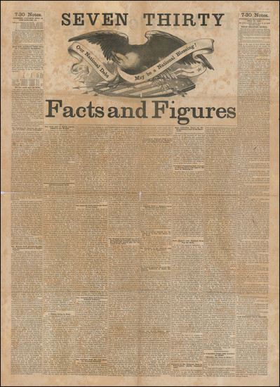 26-United States, Civil War, Curiosities and Prints & Drawings Map By Jay Cooke & Co.