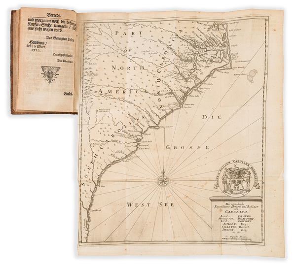 50-North Carolina, South Carolina and Rare Books Map By John T. Lawson