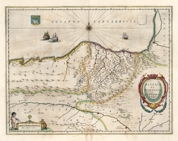 21-Europe and Spain Map By Willem Janszoon Blaeu