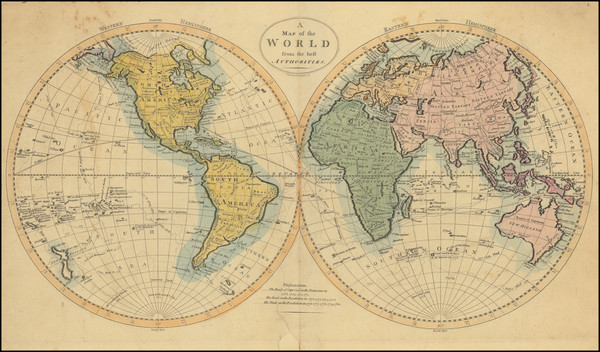 4-World Map By Mathew Carey