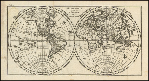 88-World Map By Noel-Antoine Pluche