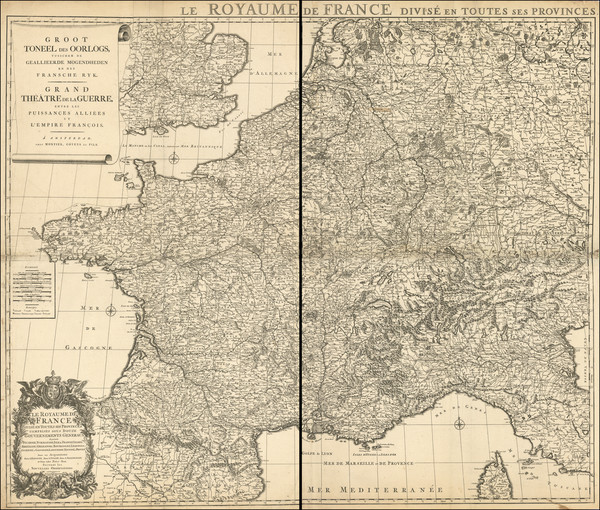 9-Belgium, Switzerland, France, Northern Italy and Germany Map By Mortier, Covens et fils