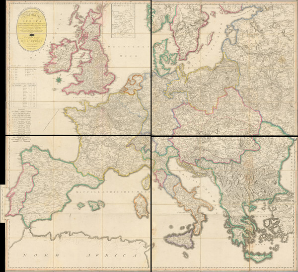 79-Europe Map By Jean  Pongratz / Tranquillo Mollo