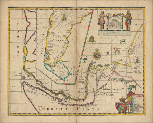 82-Polar Maps, Argentina and Chile Map By John Thornton