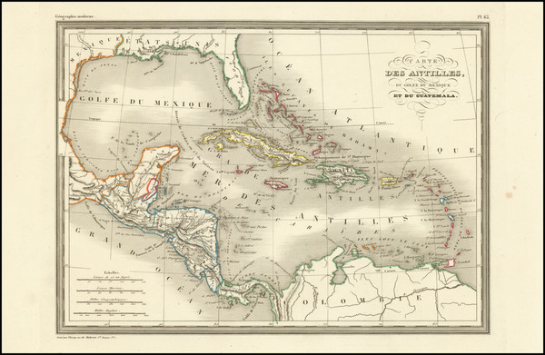 5-Florida, Caribbean and Central America Map By Thierry