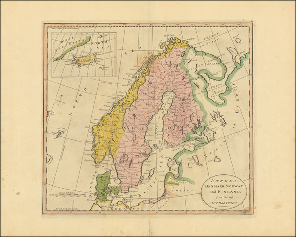 61-Scandinavia Map By Mathew Carey