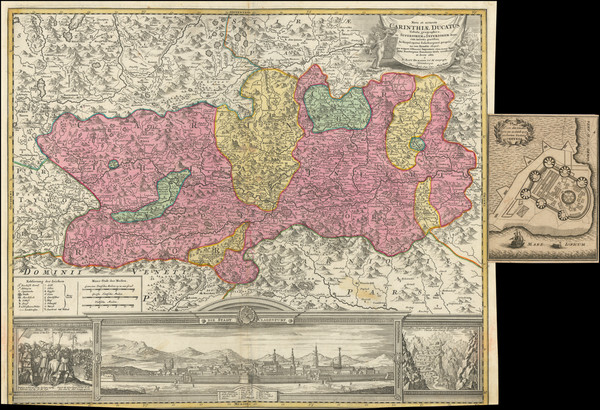 89-Austria Map By Johann Baptist Homann