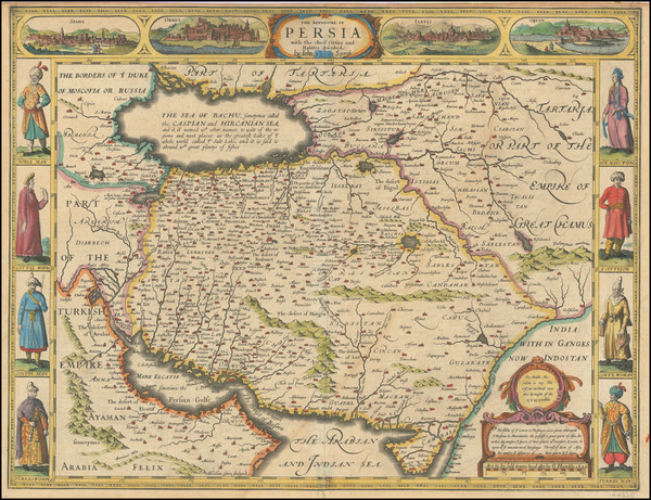 30-Central Asia & Caucasus and Persia & Iraq Map By John Speed