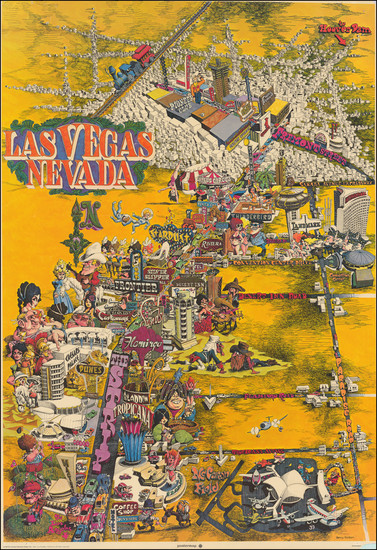 64-Nevada and Travel Posters Map By Henry Hinton