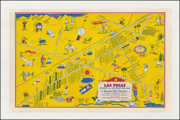 39-Nevada and Pictorial Maps Map By Ferris H. Scott