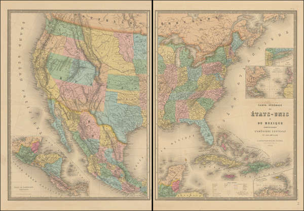 76-United States, Colorado, Colorado and Idaho Map By Eugène Andriveau-Goujon