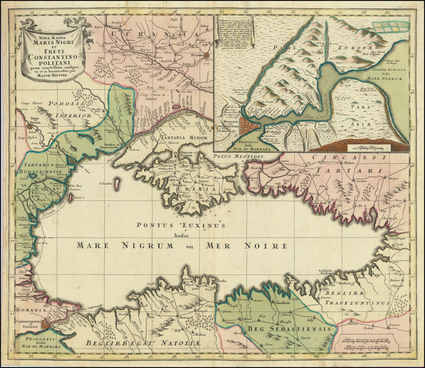 26-Ukraine, Balkans, Turkey and Turkey & Asia Minor Map By Matthaus Seutter