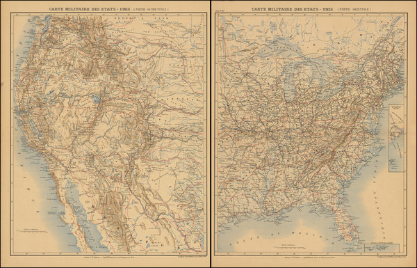 93-United States and Civil War Map By Furne, Jouvet et Cie