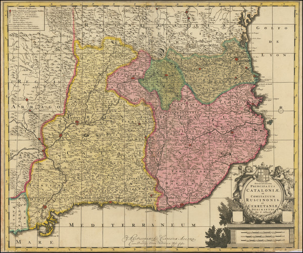 32-Spain and Catalonia Map By Carel Allard