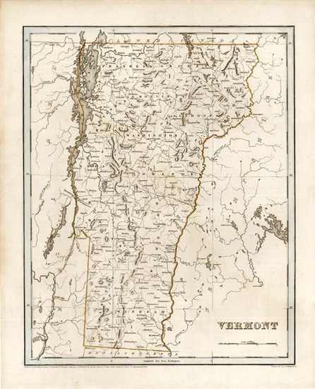 55-New England Map By Thomas Gamaliel Bradford