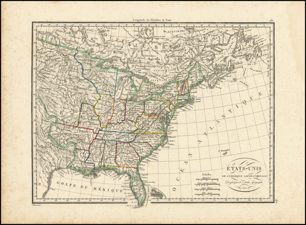 46-United States and Wisconsin Map By Alexandre Emile Lapie