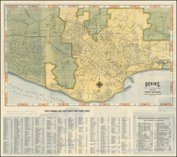 23-Other California Cities Map By Bekins Van & Storage Co.