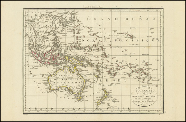 39-Southeast Asia, Australia & Oceania, Australia, Oceania and Hawaii Map By Alexandre Emile L