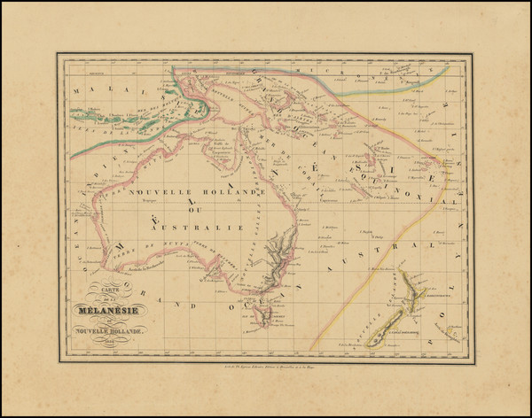 76-Australia and Oceania Map By Th. Lejeune